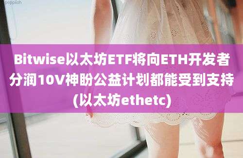 Bitwise以太坊ETF将向ETH开发者分润10V神盼公益计划都能受到支持(以太坊ethetc)