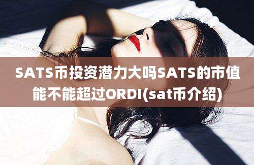 SATS币投资潜力大吗SATS的市值能不能超过ORDI(sat币介绍)