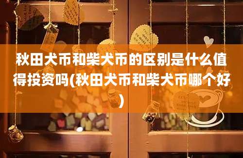 秋田犬币和柴犬币的区别是什么值得投资吗(秋田犬币和柴犬币哪个好)