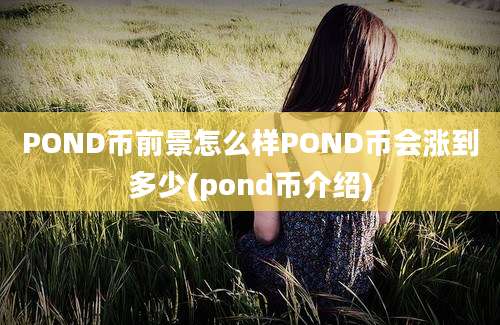 POND币前景怎么样POND币会涨到多少(pond币介绍)