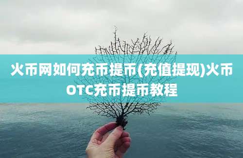 火币网如何充币提币(充值提现)火币OTC充币提币教程