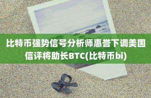 比特币强势信号分析师惠誉下调美国信评将助长BTC(比特币bi)