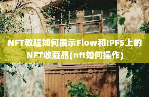 NFT教程如何展示Flow和IPFS上的NFT收藏品(nft如何操作)