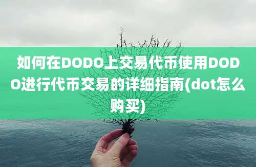 如何在DODO上交易代币使用DODO进行代币交易的详细指南(dot怎么购买)