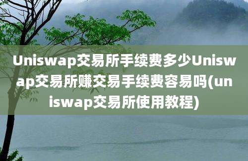 Uniswap交易所手续费多少Uniswap交易所赚交易手续费容易吗(uniswap交易所使用教程)