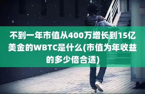 不到一年市值从400万增长到15亿美金的WBTC是什么(市值为年收益的多少倍合适)