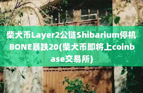 柴犬币Layer2公链Shibarium停机BONE暴跌20(柴犬币即将上coinbase交易所)