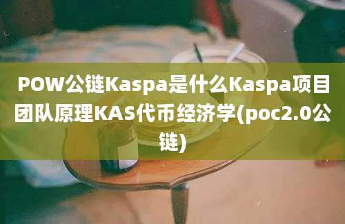 POW公链Kaspa是什么Kaspa项目团队原理KAS代币经济学(poc2.0公链)