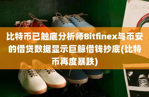 比特币已触底分析师Bitfinex与币安的借贷数据显示巨鲸借钱抄底(比特币再度暴跌)