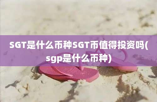 SGT是什么币种SGT币值得投资吗(sgp是什么币种)