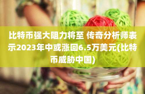 比特币强大阻力将至 传奇分析师表示2023年中或涨回6.5万美元(比特币威胁中国)