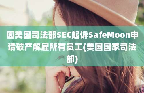 因美国司法部SEC起诉SafeMoon申请破产解雇所有员工(美国国家司法部)