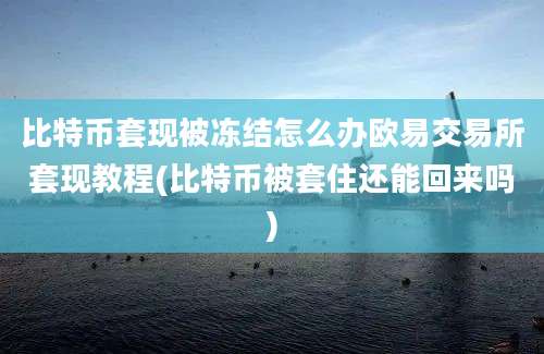 比特币套现被冻结怎么办欧易交易所套现教程(比特币被套住还能回来吗)