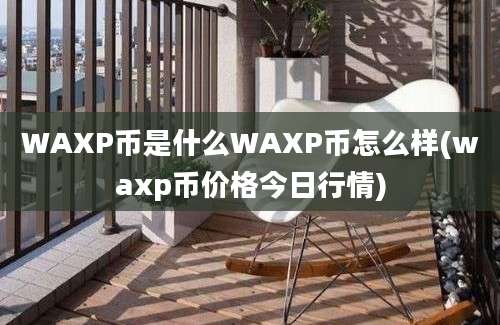 WAXP币是什么WAXP币怎么样(waxp币价格今日行情)