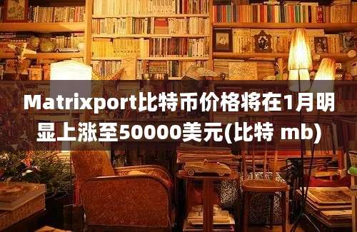 Matrixport比特币价格将在1月明显上涨至50000美元(比特 mb)