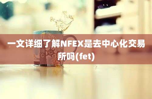 一文详细了解NFEX是去中心化交易所吗(fet)