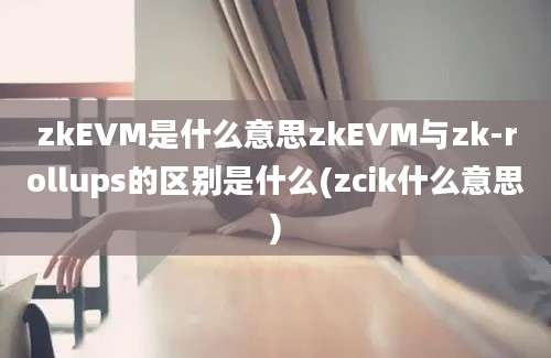 zkEVM是什么意思zkEVM与zk-rollups的区别是什么(zcik什么意思)