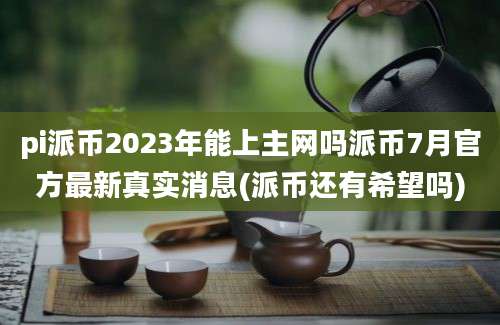 pi派币2023年能上主网吗派币7月官方最新真实消息(派币还有希望吗)