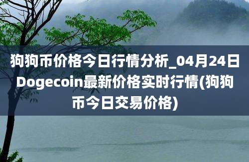 狗狗币价格今日行情分析_04月24日Dogecoin最新价格实时行情(狗狗币今日交易价格)