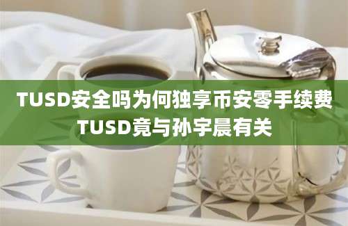 TUSD安全吗为何独享币安零手续费TUSD竟与孙宇晨有关