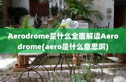 Aerodrome是什么全面解读Aerodrome(aero是什么意思啊)