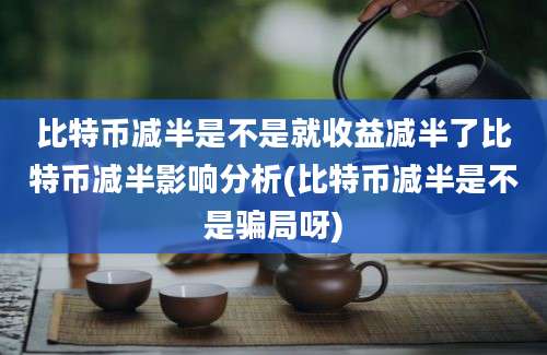 比特币减半是不是就收益减半了比特币减半影响分析(比特币减半是不是骗局呀)