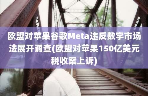 欧盟对苹果谷歌Meta违反数字市场法展开调查(欧盟对苹果150亿美元税收案上诉)