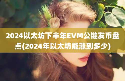 2024以太坊下半年EVM公链发币盘点(2024年以太坊能涨到多少)