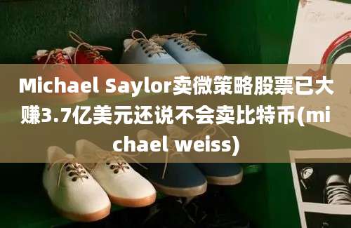 Michael Saylor卖微策略股票已大赚3.7亿美元还说不会卖比特币(michael weiss)