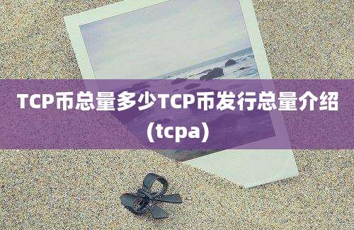 TCP币总量多少TCP币发行总量介绍(tcpa)