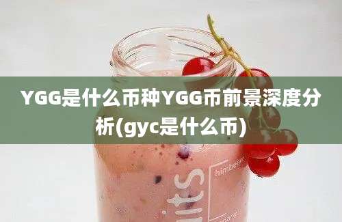 YGG是什么币种YGG币前景深度分析(gyc是什么币)