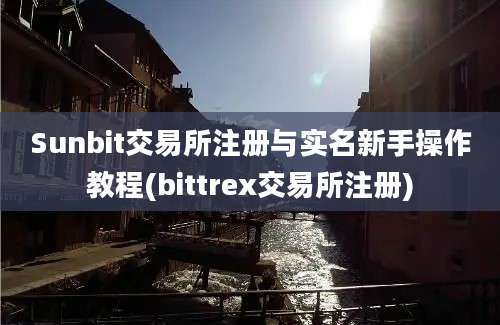 Sunbit交易所注册与实名新手操作教程(bittrex交易所注册)