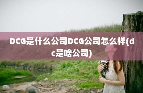 DCG是什么公司DCG公司怎么样(dc是啥公司)