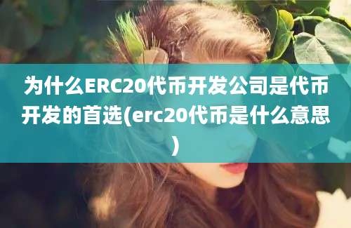 为什么ERC20代币开发公司是代币开发的首选(erc20代币是什么意思)