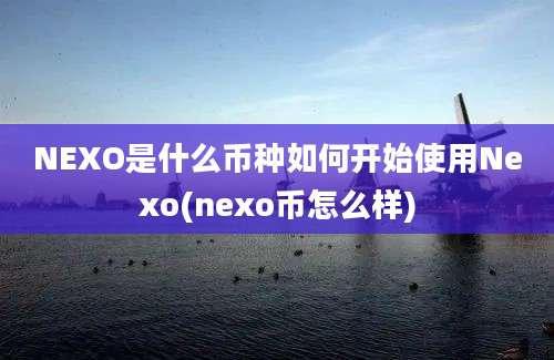 NEXO是什么币种如何开始使用Nexo(nexo币怎么样)