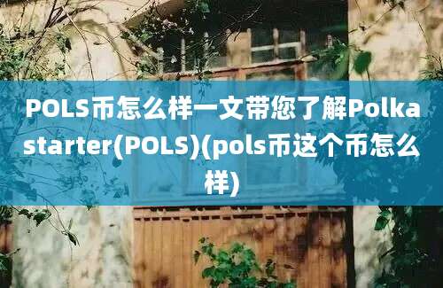 POLS币怎么样一文带您了解Polkastarter(POLS)(pols币这个币怎么样)