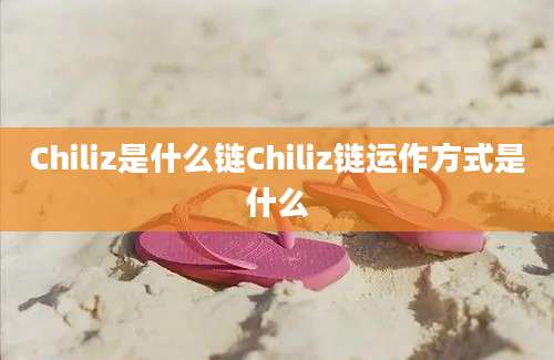 Chiliz是什么链Chiliz链运作方式是什么