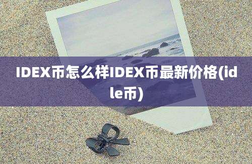 IDEX币怎么样IDEX币最新价格(idle币)