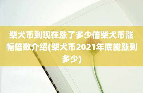 柴犬币到现在涨了多少倍柴犬币涨幅倍数介绍(柴犬币2021年底能涨到多少)