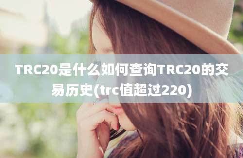 TRC20是什么如何查询TRC20的交易历史(trc值超过220)