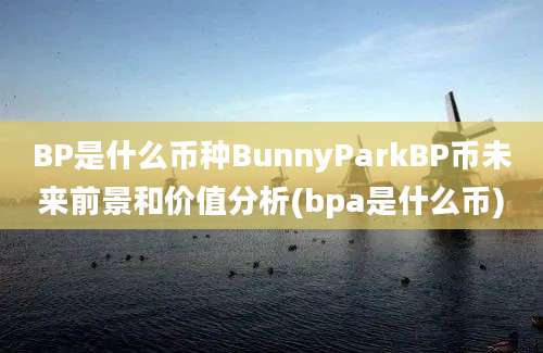 BP是什么币种BunnyParkBP币未来前景和价值分析(bpa是什么币)