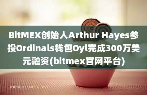 BitMEX创始人Arthur Hayes参投Ordinals钱包Oyl完成300万美元融资(bitmex官网平台)