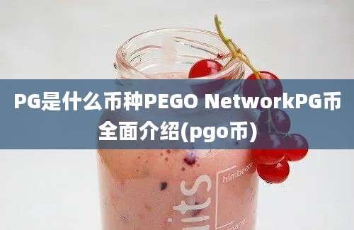 PG是什么币种PEGO NetworkPG币全面介绍(pgo币)