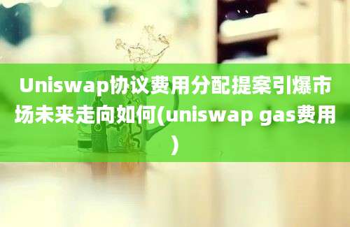 Uniswap协议费用分配提案引爆市场未来走向如何(uniswap gas费用)