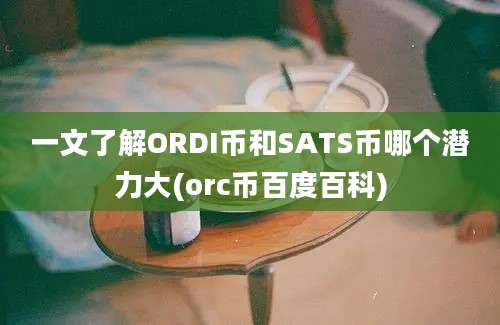 一文了解ORDI币和SATS币哪个潜力大(orc币百度百科)