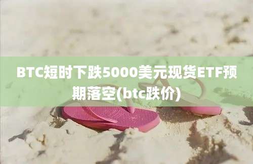 BTC短时下跌5000美元现货ETF预期落空(btc跌价)