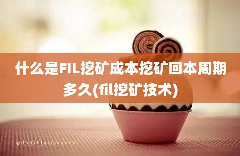 什么是FIL挖矿成本挖矿回本周期多久(fil挖矿技术)