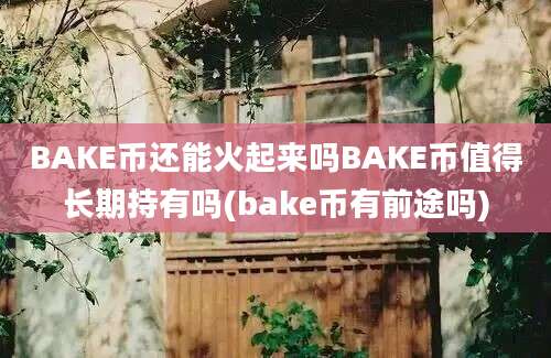 BAKE币还能火起来吗BAKE币值得长期持有吗(bake币有前途吗)