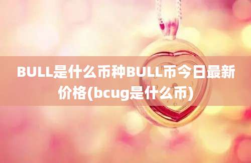 BULL是什么币种BULL币今日最新价格(bcug是什么币)