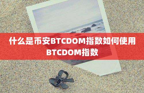 什么是币安BTCDOM指数如何使用BTCDOM指数